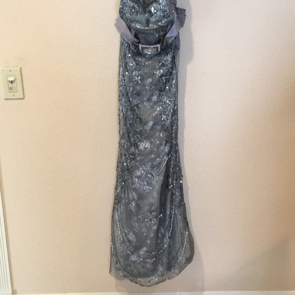 Grey Silver Beautiful Elegant Bicici Dress - Picture 2 of 3